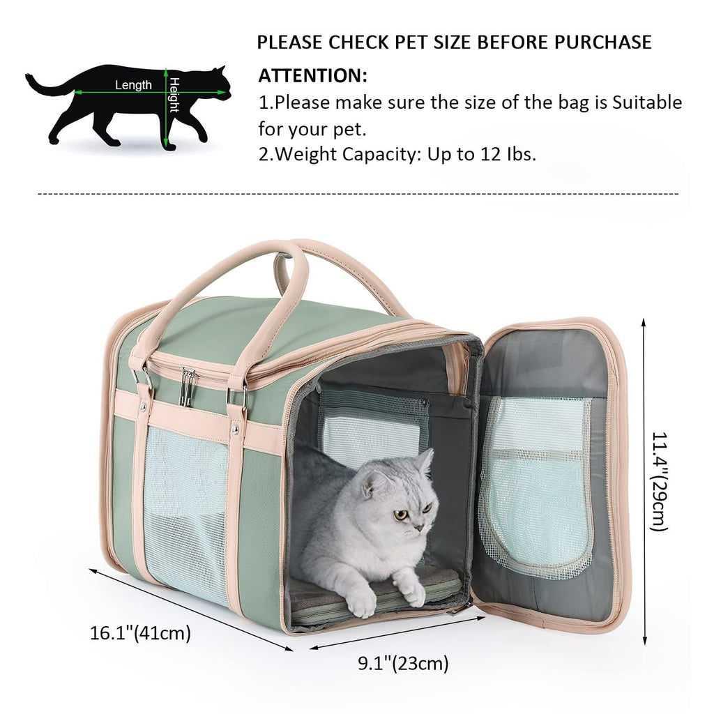 Pet Outing Cat Bag Travel Portable Pet Bag Breathable Foldable Large Capacity Dog Bag Cat Box Pet Supplies